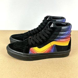 Vans Black High-Top Sneakers with Vibrant Accents
